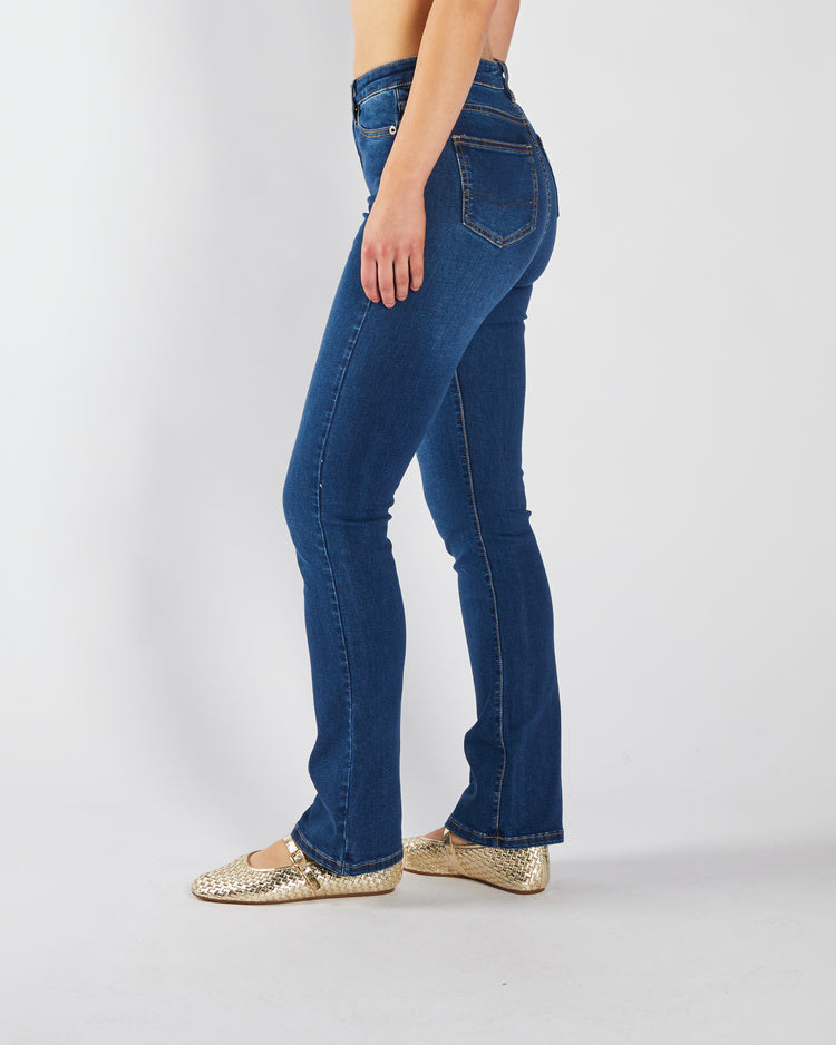Gina Hr Bootleg Medium Blue Wash