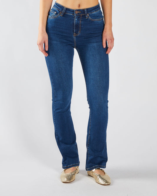 Gina Hr Bootleg Medium Blue Wash