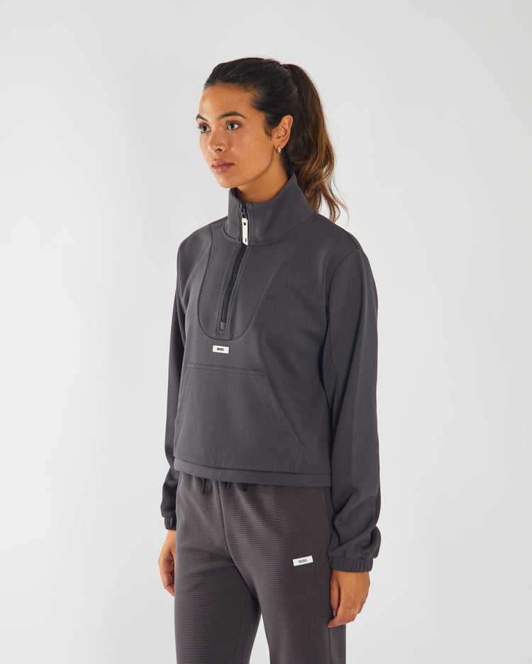 Hana Half Zip Dark Slate