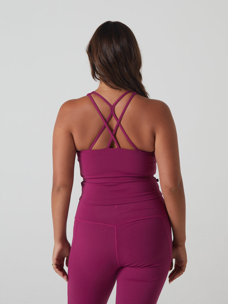 India Vest Top Raspberry Rose