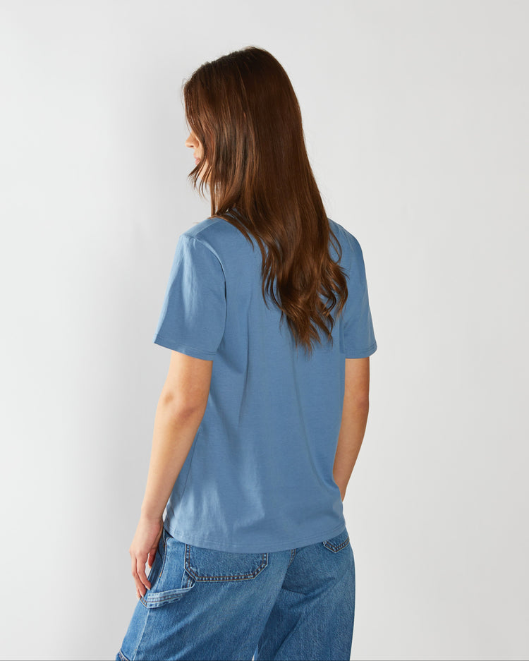 Jada Basic O Neck Pitch Blue
