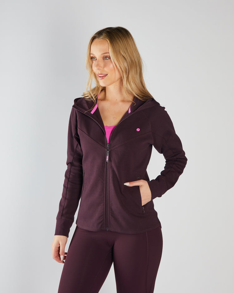 Kai Full Zip Hoody Plum