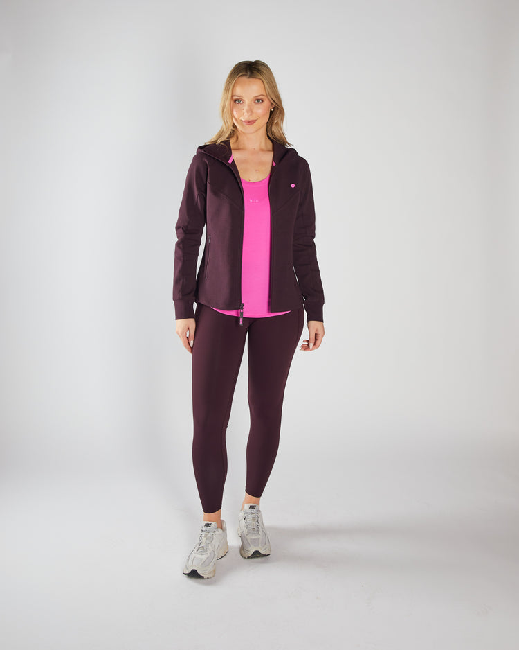 Kai Full Zip Hoody Plum