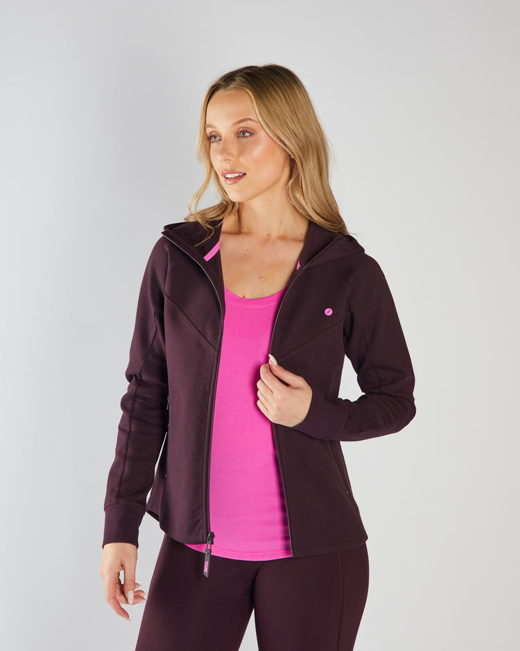 Kai Full Zip Hoody Plum
