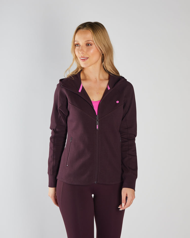Kai Full Zip Hoody Plum