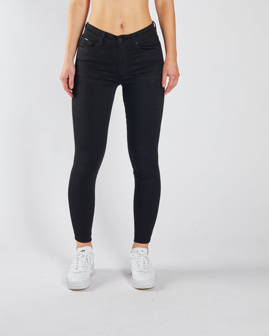 Kayla Mid Rise Skinny Black