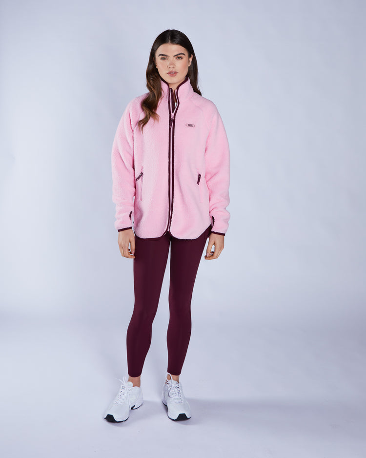 Laura Fleece Zipper Blossom Pink