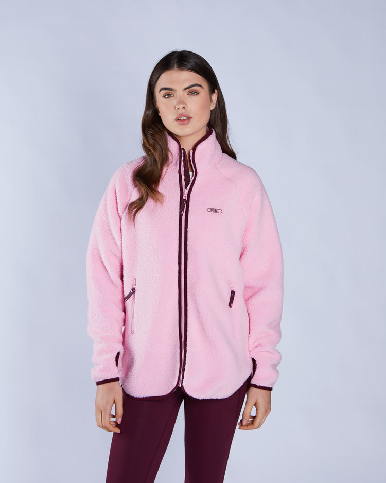Laura Fleece Zipper Blossom Pink