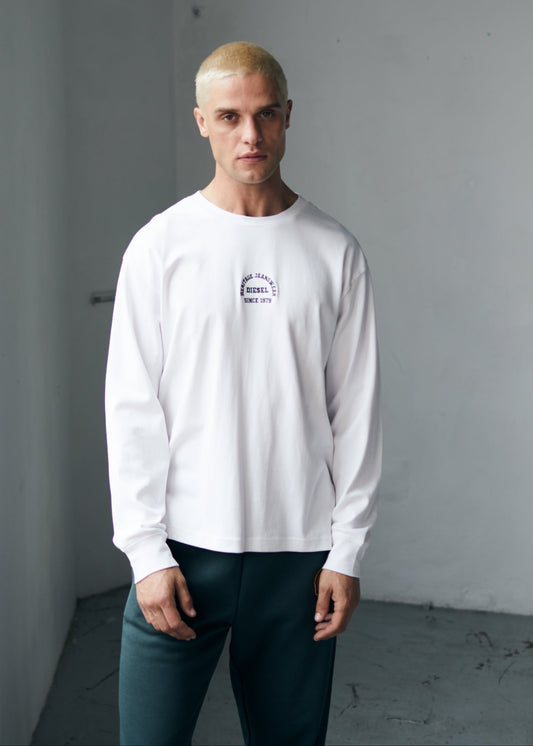 Ford Long Sleeve Tee Track White