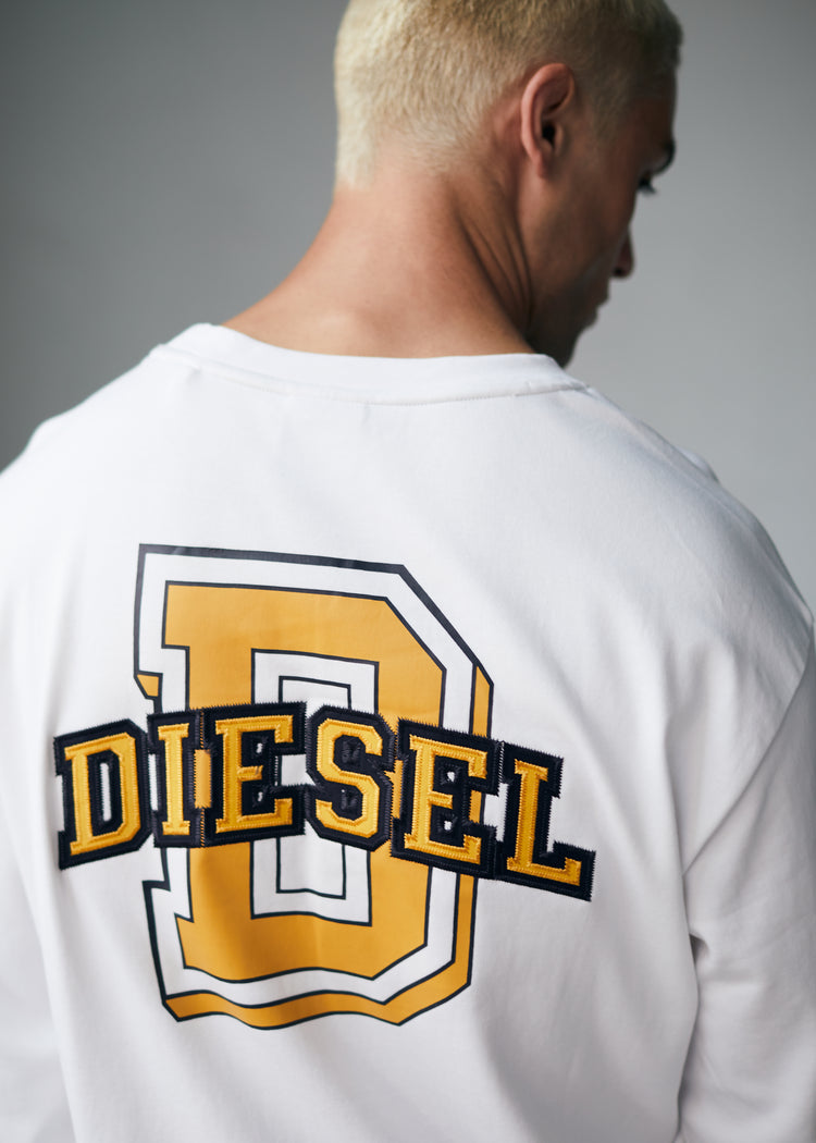 Ford Long Sleeve Tee Track White