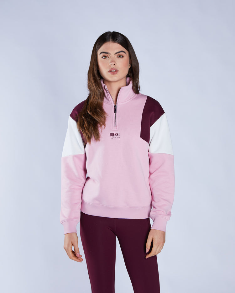 Lucy Half zip Multi Pink