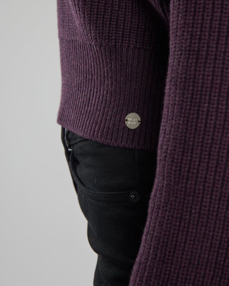 Marcelle Knit Plum Perfect Melange