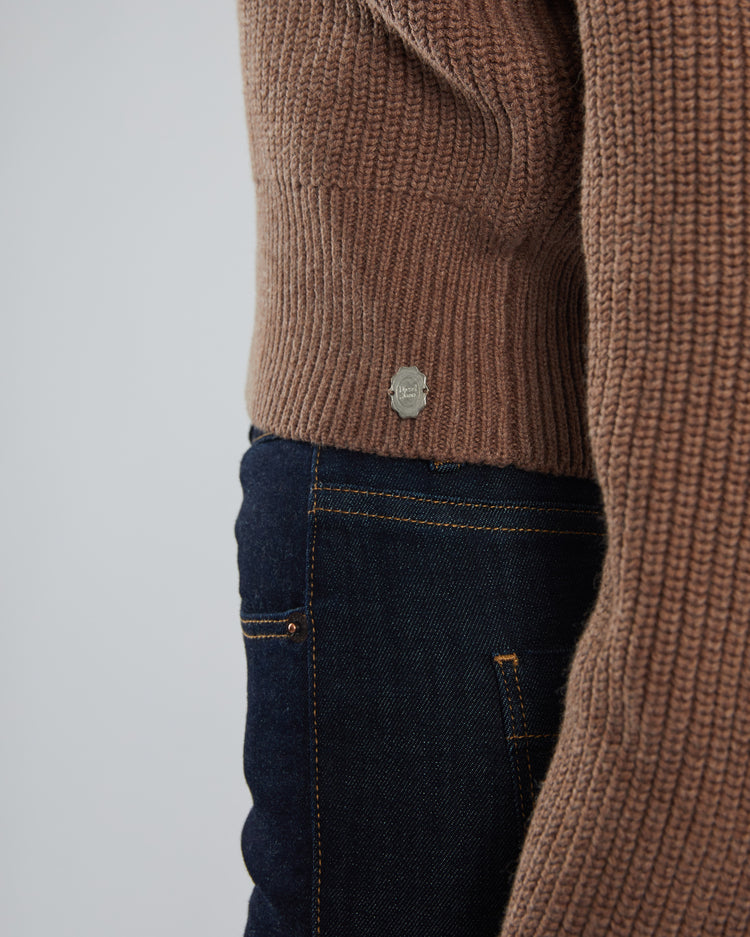 Marcelle Knit Mink Brown Melange