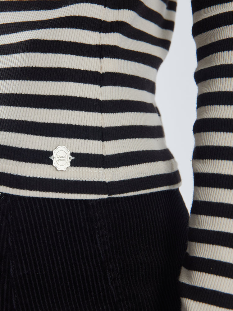 Marni LS Top Black & Stone White