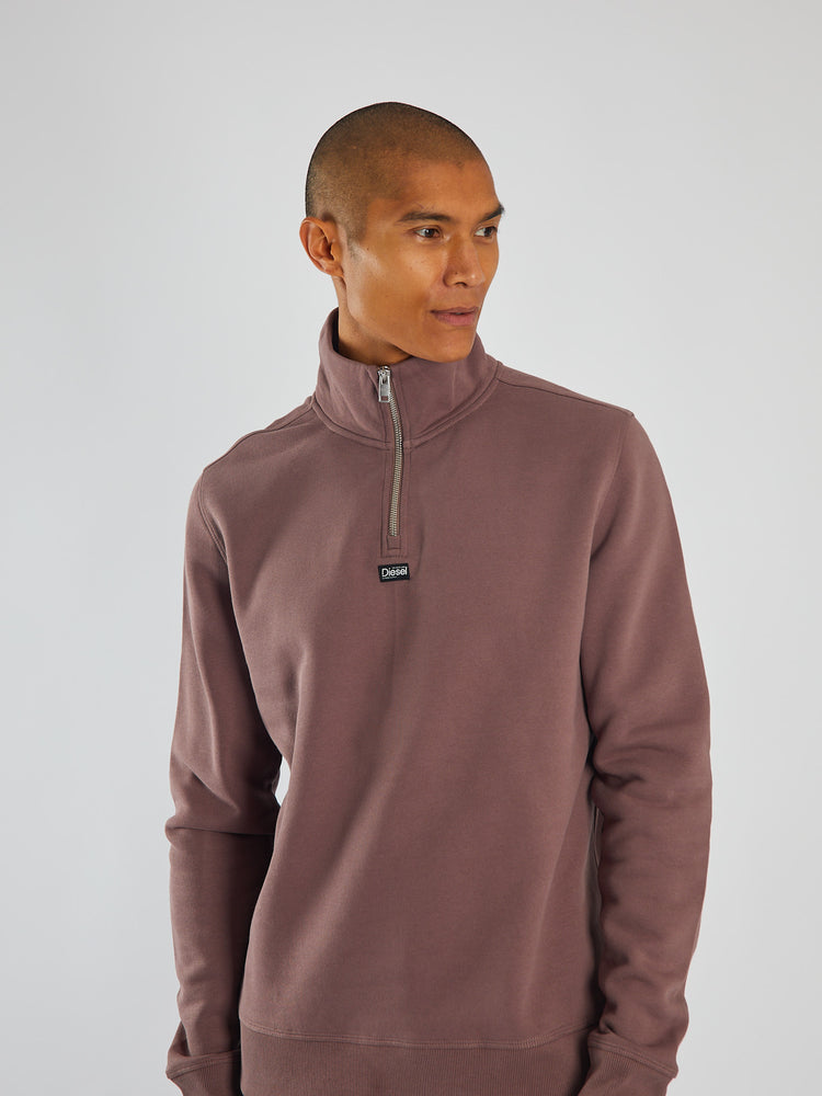 Max Half Zip Faded Plum