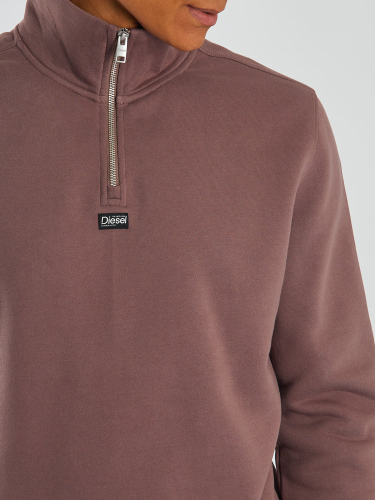 Max Half Zip Faded Plum