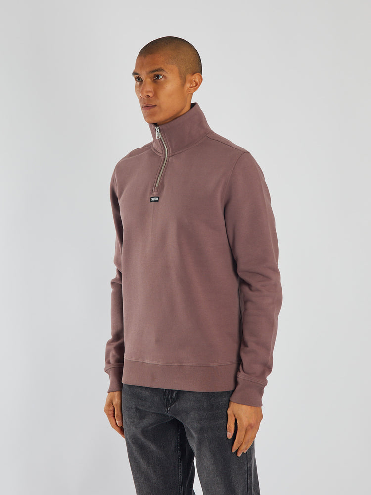 Max Half Zip Faded Plum