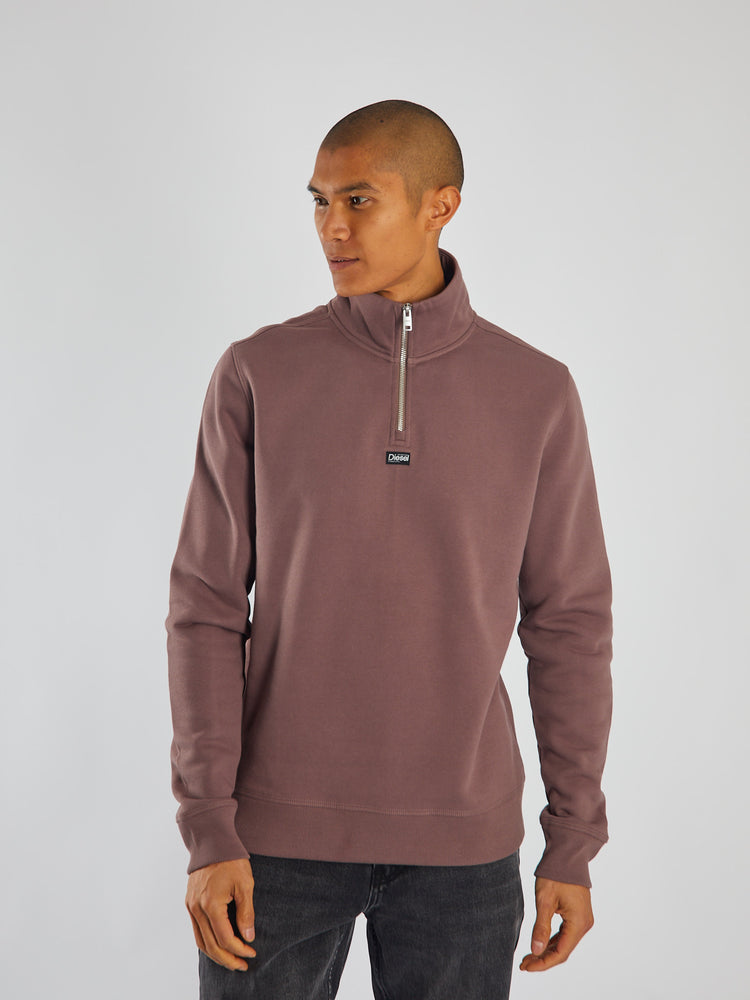 Max Half Zip Faded Plum