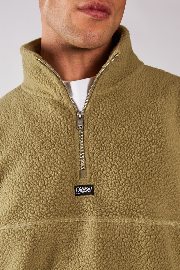 Nathan Fleece Half Zip Dried Herb