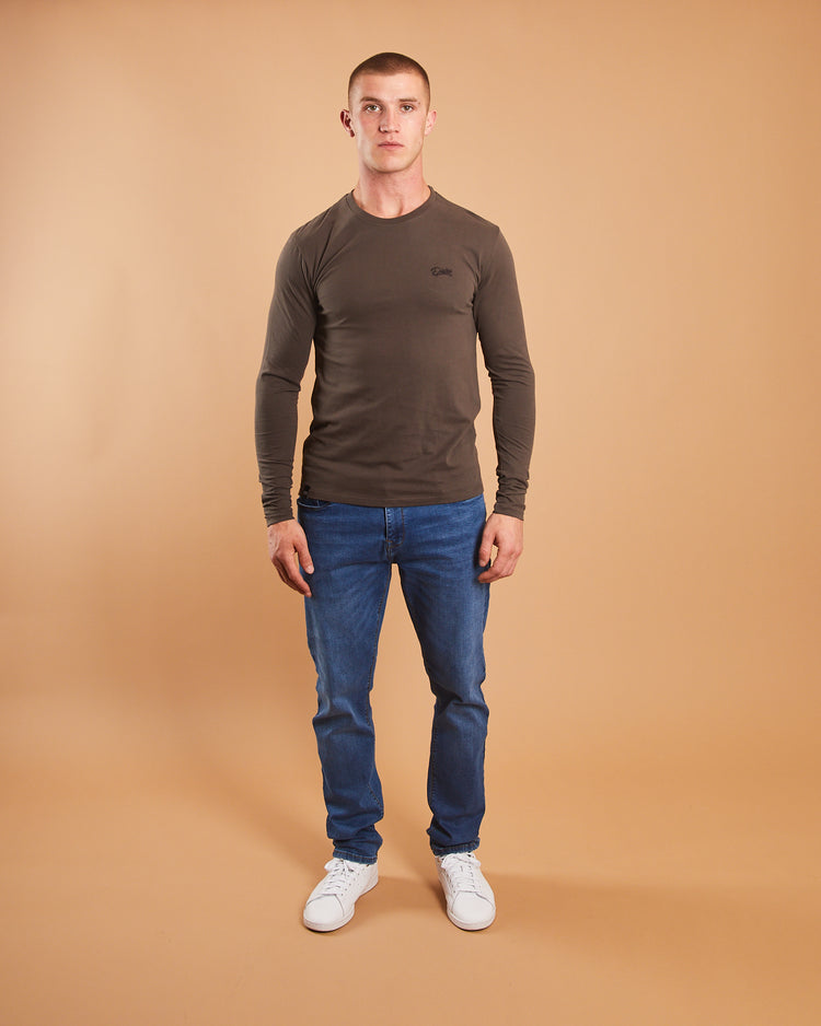 Basic Nilo L/S Tee Peat Moss