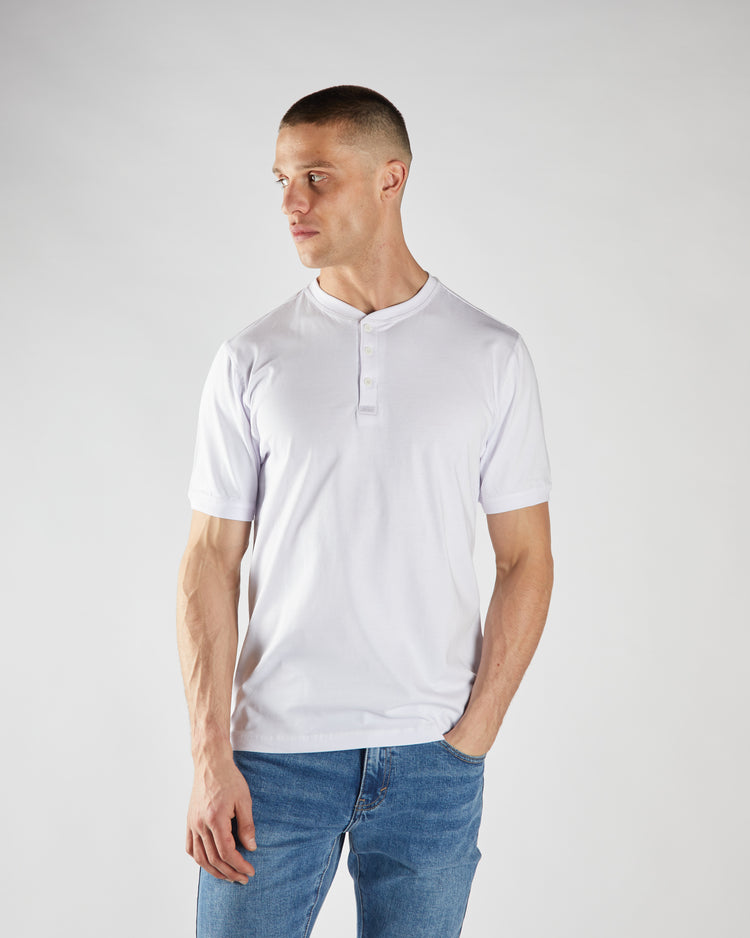 Pacey Henley Optic White