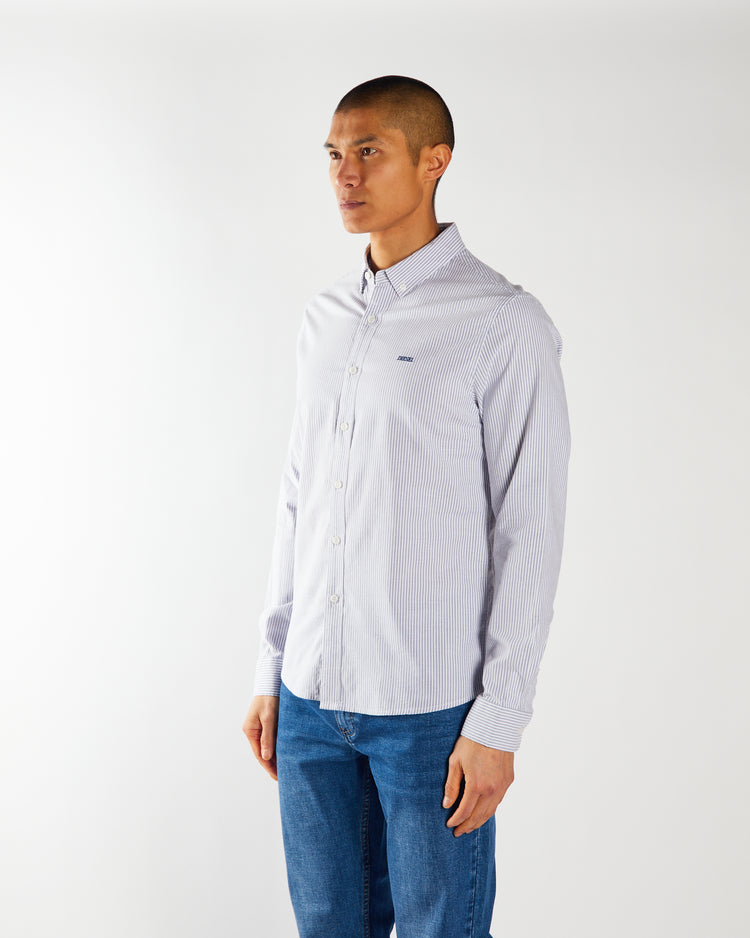 Pax Stripe Shirt Court Blue
