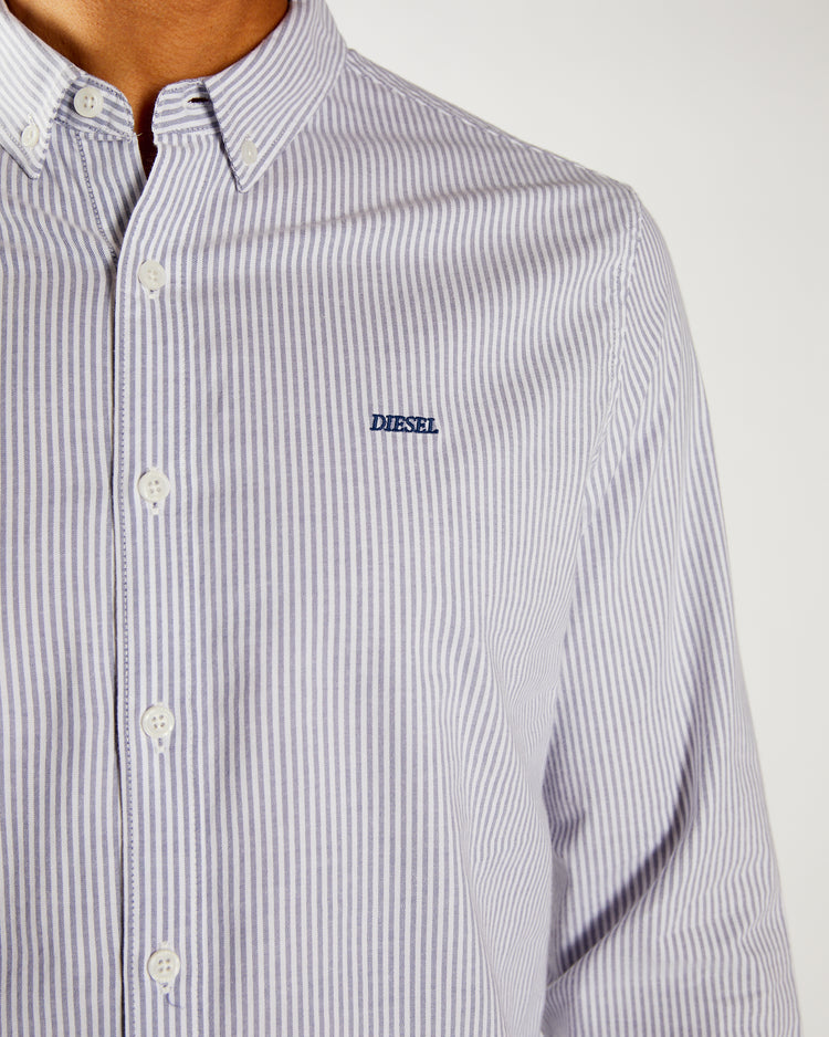 Pax Stripe Shirt Court Blue