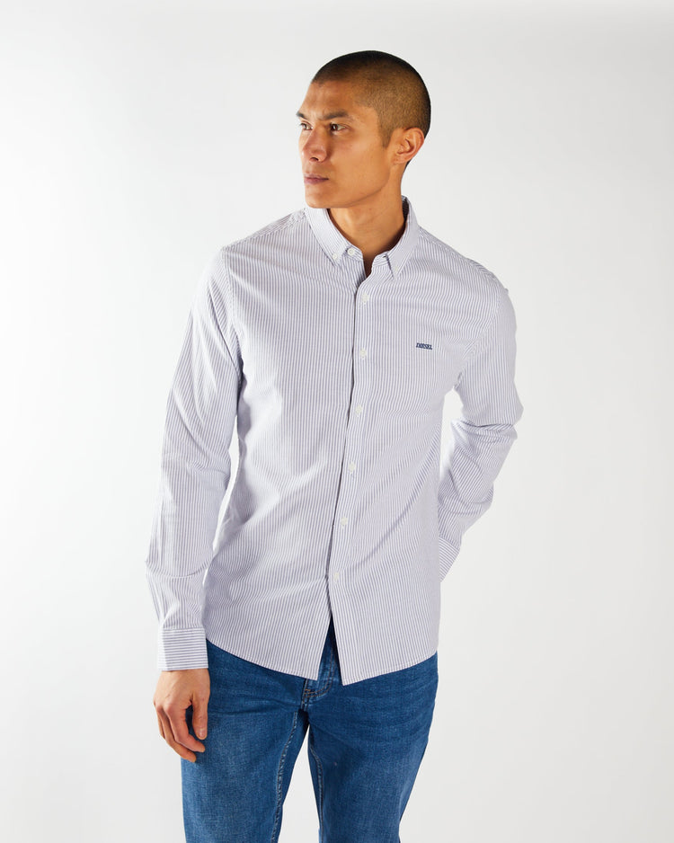 Pax Stripe Shirt Court Blue