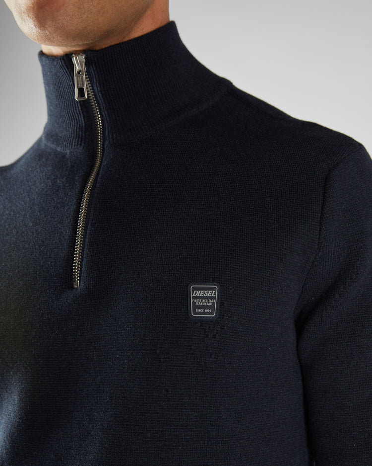 Pete Half Zip Midnight Blue Marl