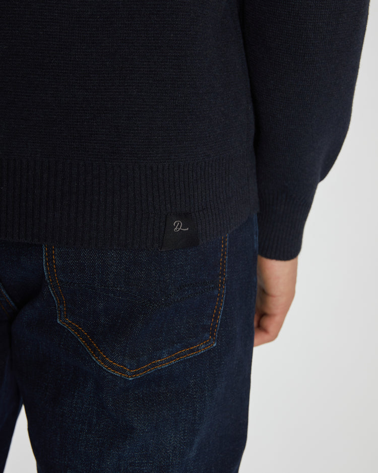 Pete Half Zip Midnight Blue Marl