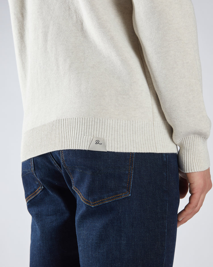 Pete Half Zip Crumb Marl