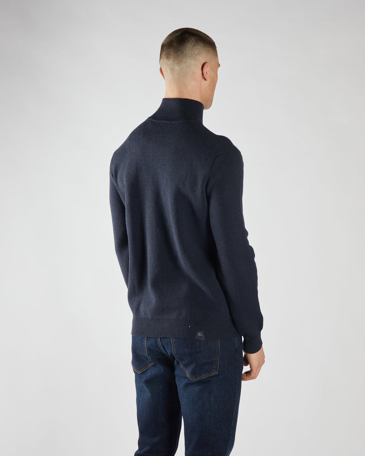 Pete Half Zip Midnight Blue Marl