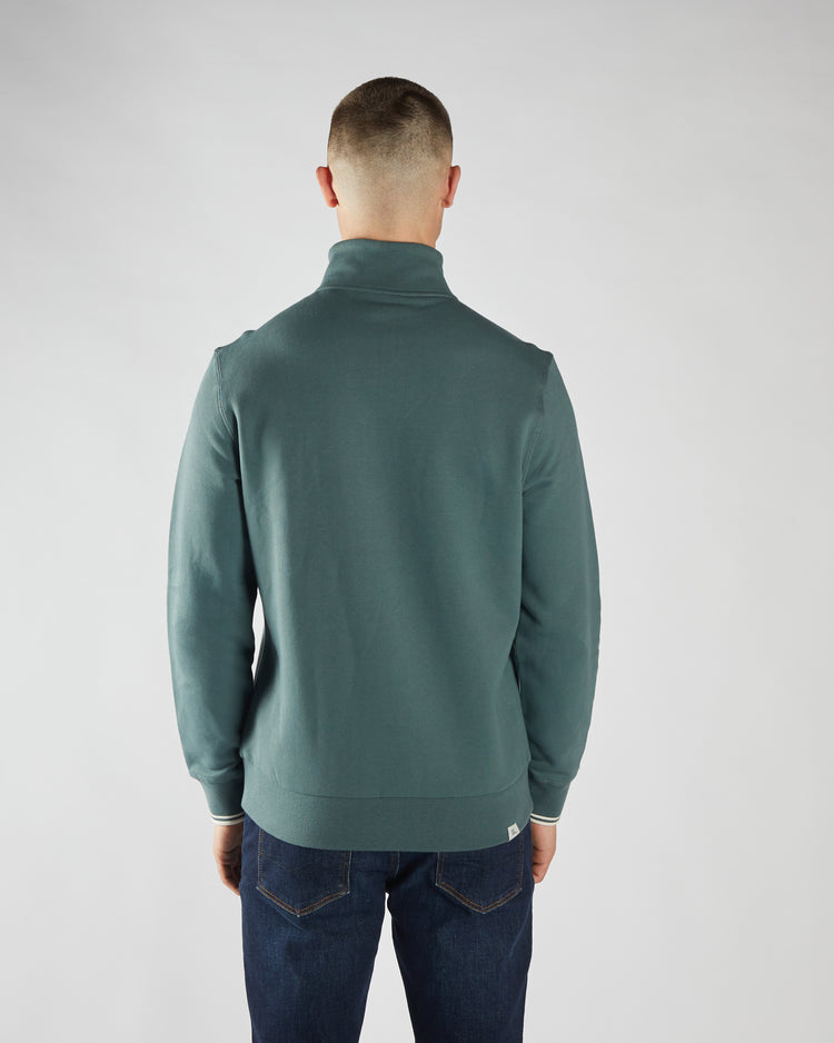 Presley Half Zip Lawn Green