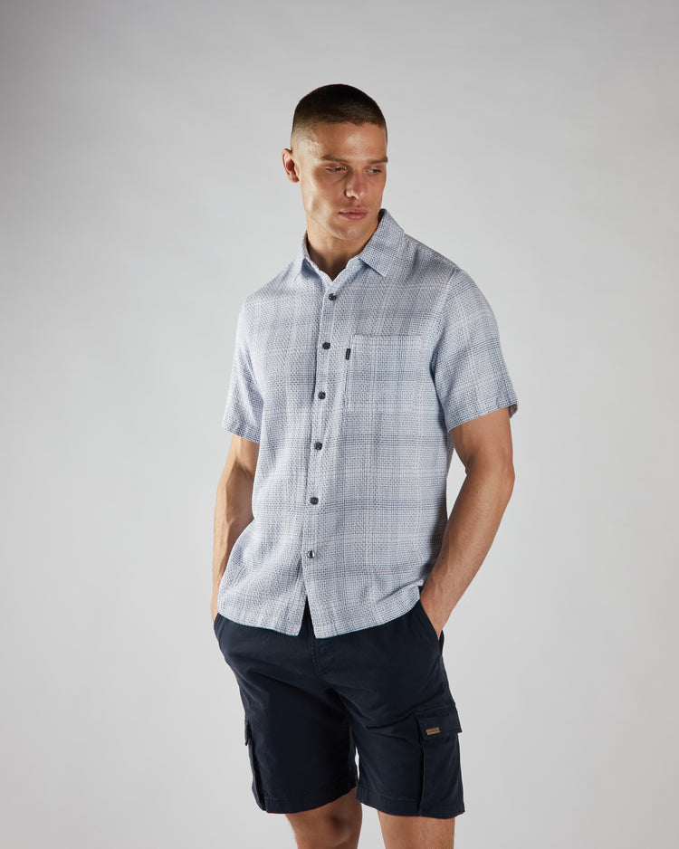 Raff SS Shirt Blue Check