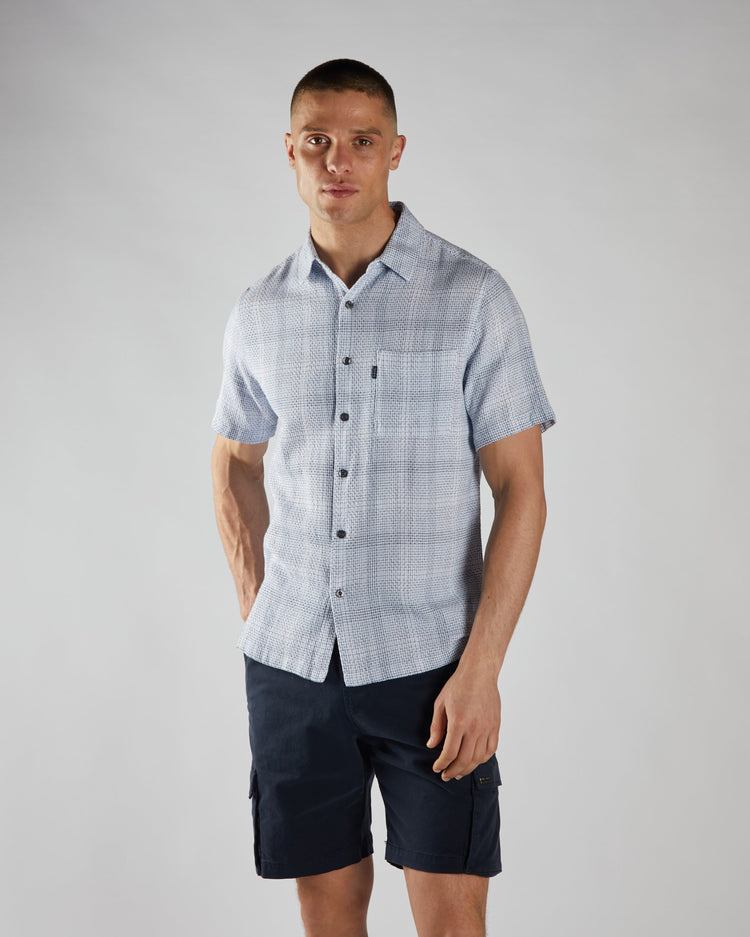 Raff SS Shirt Blue Check