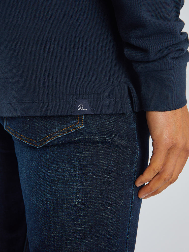 Rockvale Ls Polo Vintage Navy