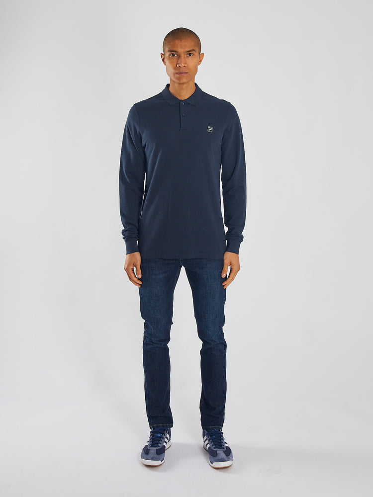 Rockvale Ls Polo Vintage Navy