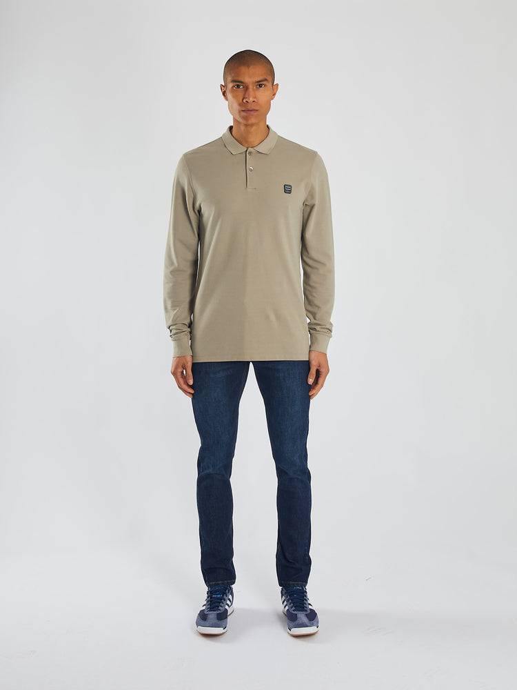 Rockvale Ls Polo Stone Biscuit