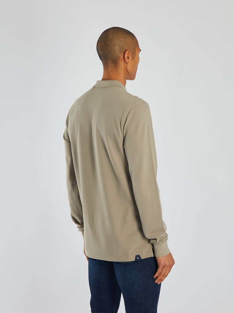Rockvale Ls Polo Stone Biscuit