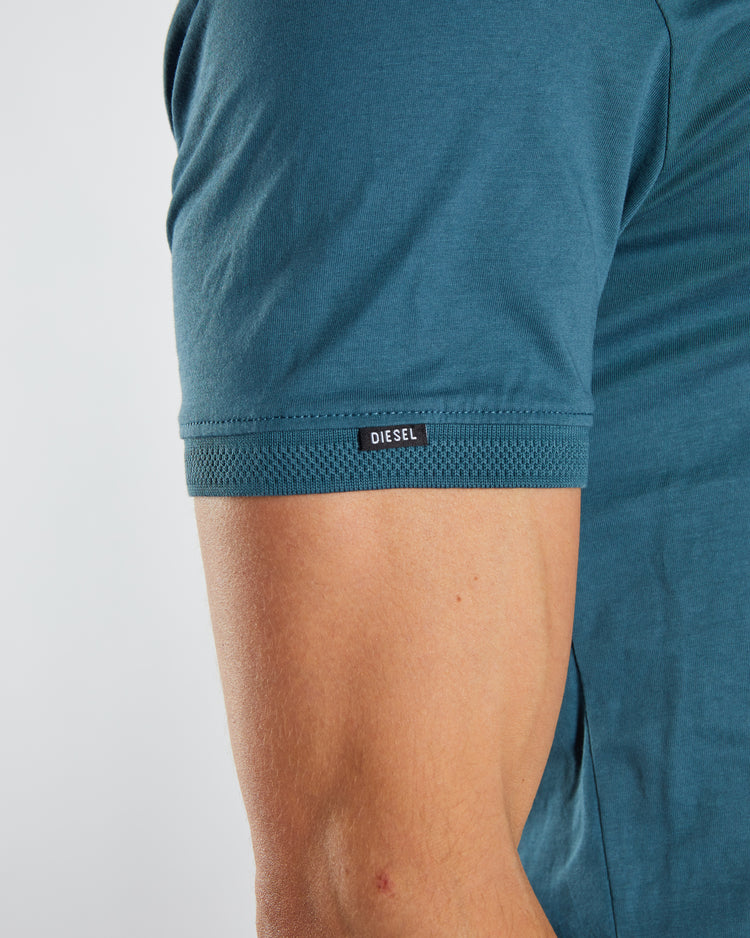 Rian Zip Polo Blue Pier