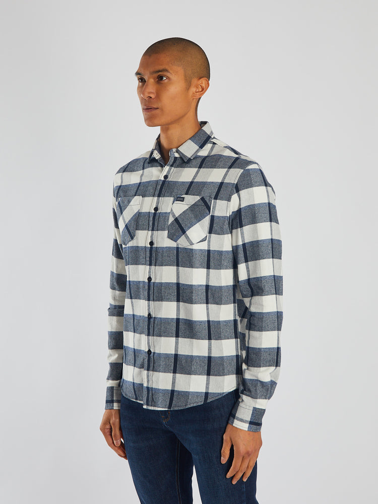 Sawyer LS Shirt Navy Check