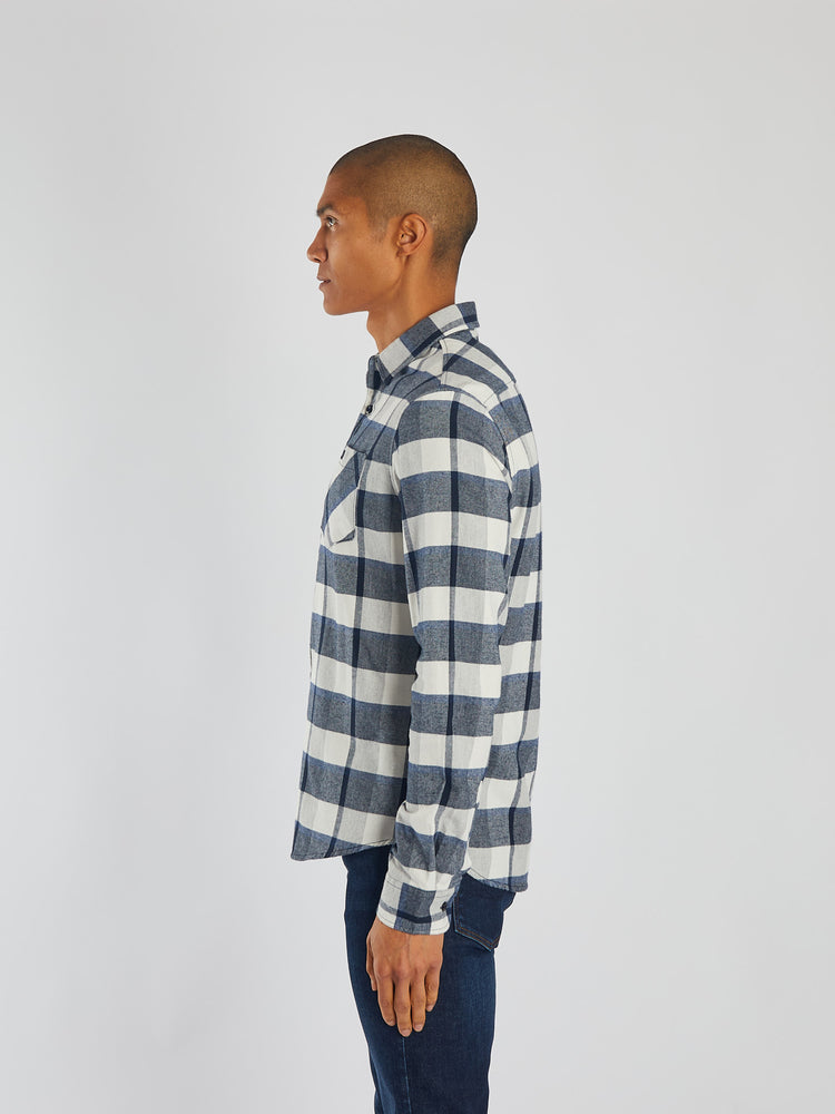 Sawyer LS Shirt Navy Check