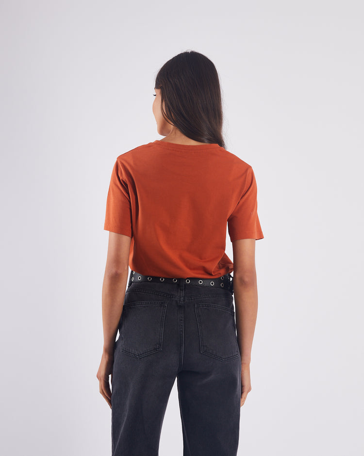 Sharon T-Shirt Cinnamon Orange