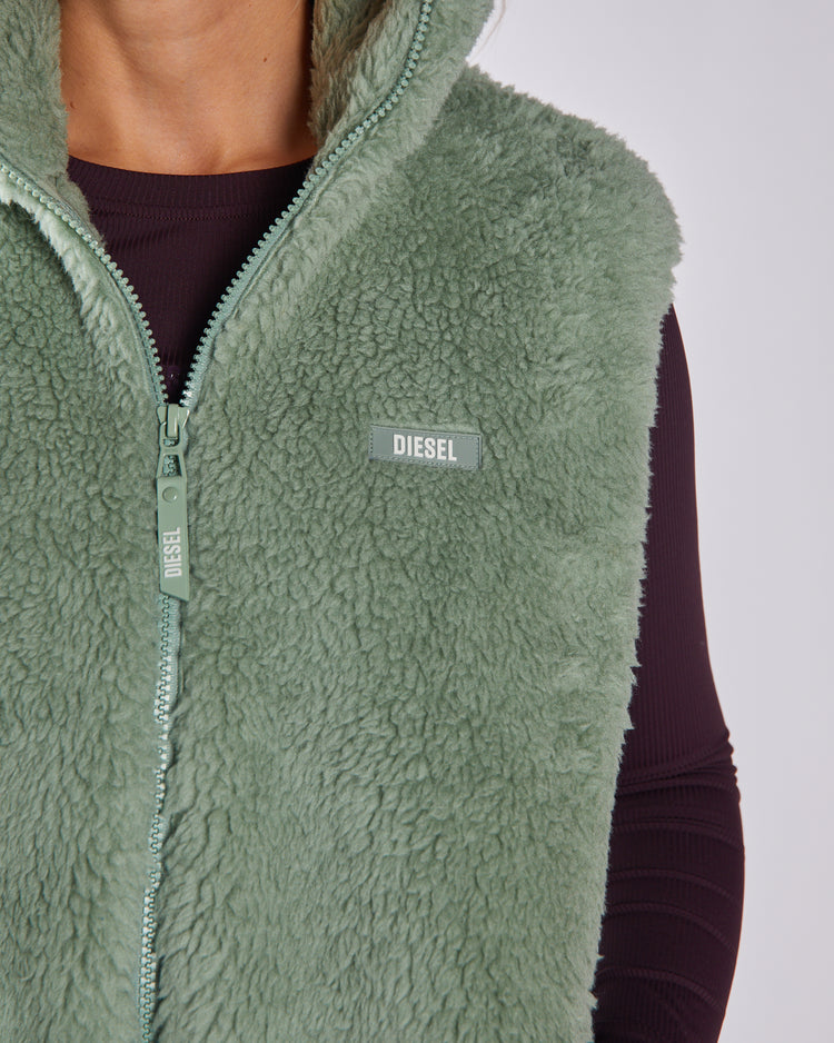 Sia Fleece Gilet Moss Green