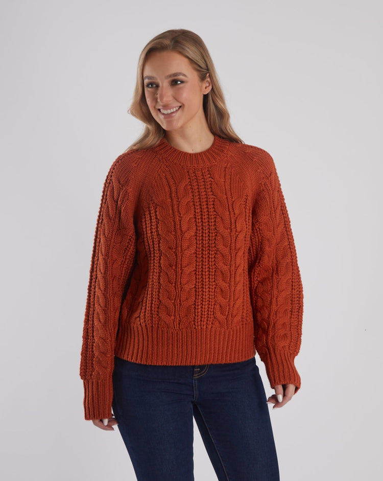 Tansy Knit Cinnamon Orange