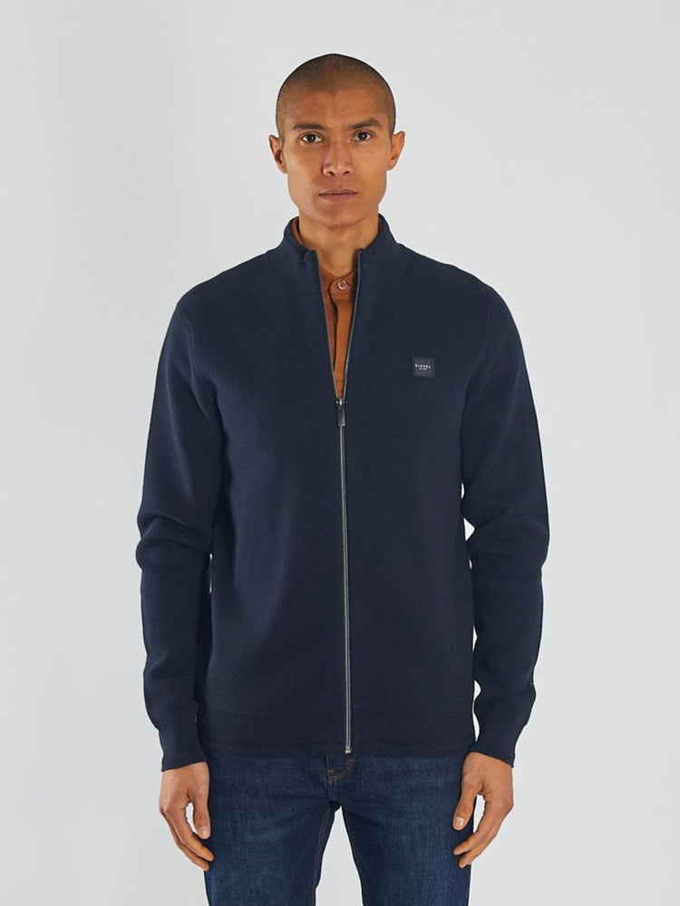 Troy Full Zip Knit North Navy