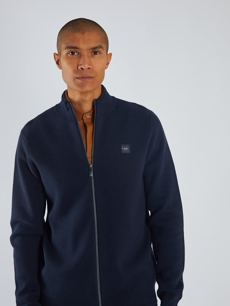 Troy Full Zip Knit North Navy