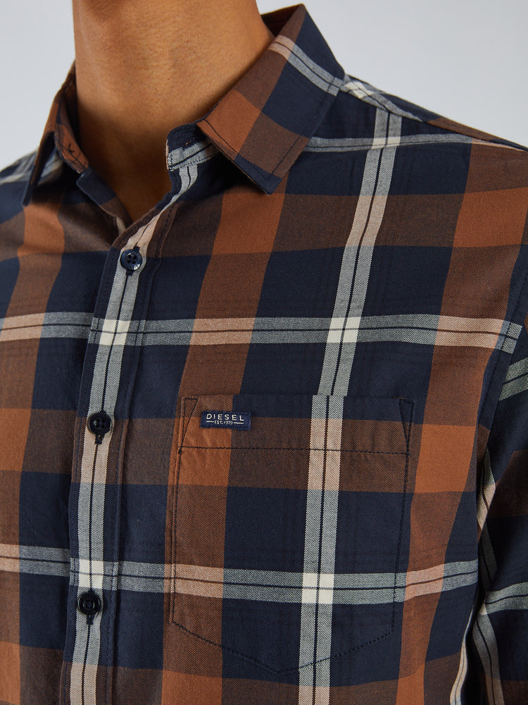 Tory LS Shirt Maple Wood Check