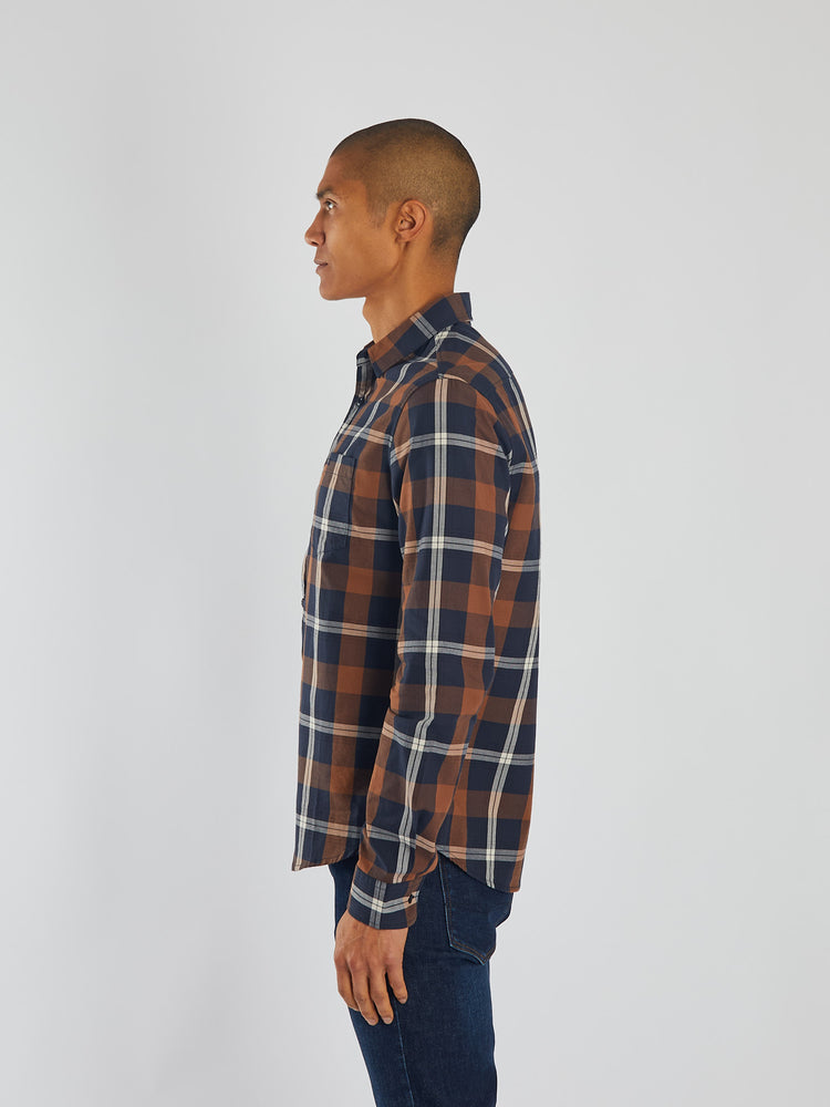 Tory LS Shirt Maple Wood Check