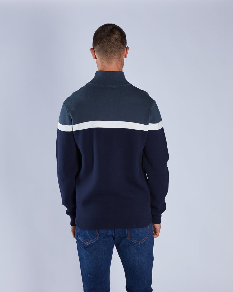 Tully Half Zip Petrol Blue